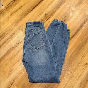 Abercrombie high rise straight jeans